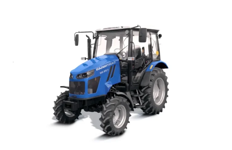 niebieski traktor